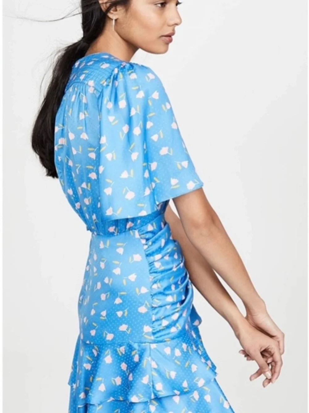 SAYLOR Mel Blue Floral Mini Dress - Size Large 💙💗💙